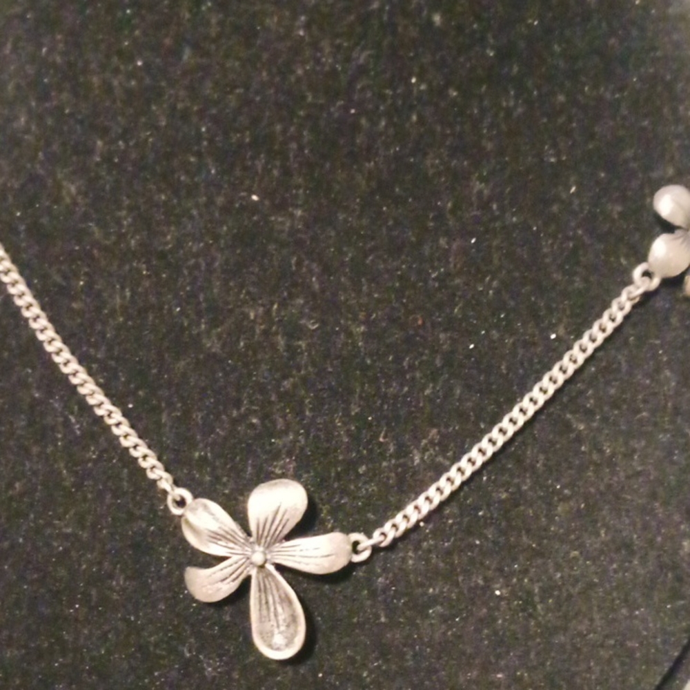 mark. Pick A Posey Necklace Burnished Silvertone